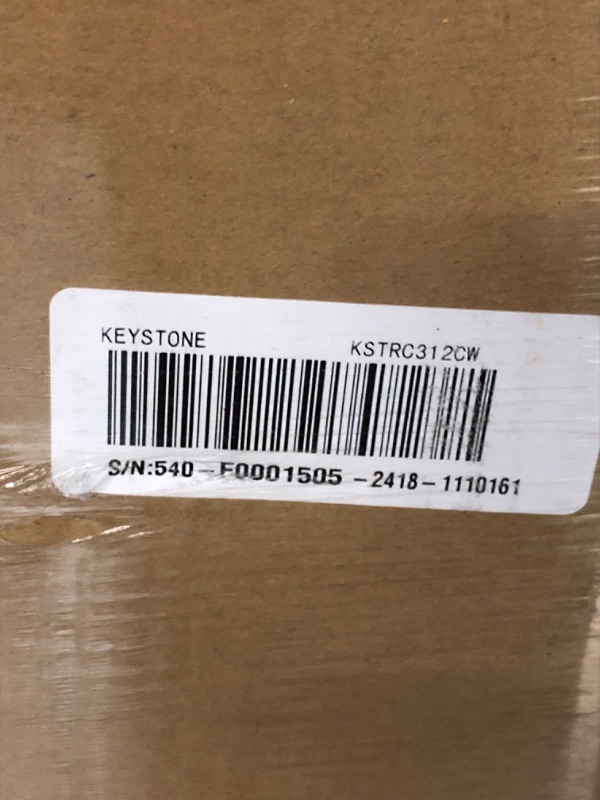 Photo 1 of ***FACTORY SEALED ***TRUCK/TRAILER PICKUP ONLY***Keystone New Standard 3.1 Cu. ft. 18.5 in W Compact Standard Door Refrigerator/Freezer, White, KSTRC312CW