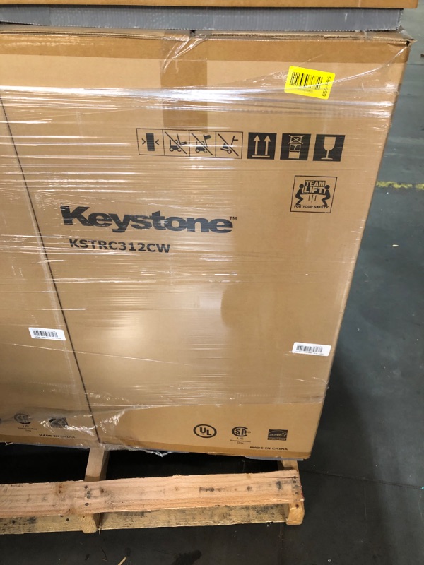Photo 1 of ***FACTORY SEALED ***TRUCK/TRAILER PICKUP ONLY***Keystone New Standard 3.1 Cu. ft. 18.5 in W Compact Standard Door Refrigerator/Freezer, White, KSTRC312CW