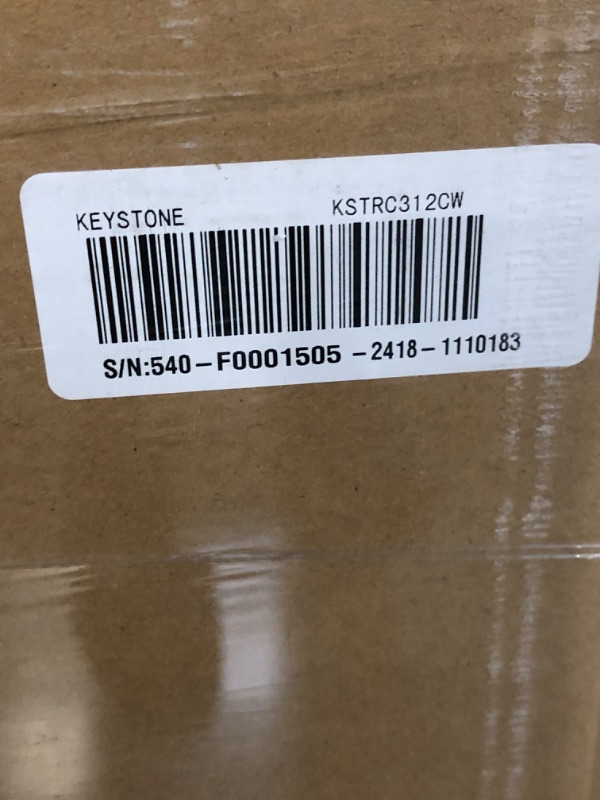 Photo 1 of ***FACTORY SEALED ***TRUCK/TRAILER PICKUP ONLY***Keystone New Standard 3.1 Cu. ft. 18.5 in W Compact Standard Door Refrigerator/Freezer, White, KSTRC312CW
