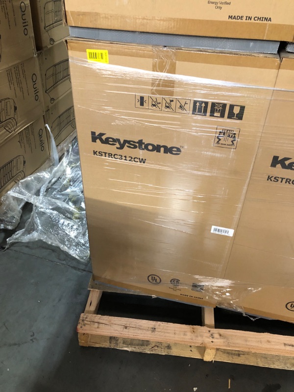 Photo 1 of ***FACTORY SEALED ***TRUCK/TRAILER PICKUP ONLY***Keystone New Standard 3.1 Cu. ft. 18.5 in W Compact Standard Door Refrigerator/Freezer, White, KSTRC312CW