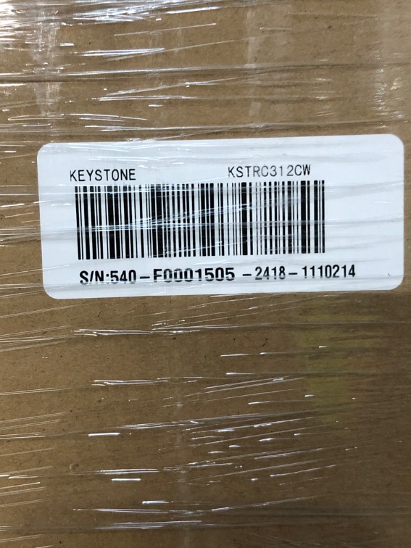 Photo 1 of ***FACTORY SEALED ***TRUCK/TRAILER PICKUP ONLY***Keystone New Standard 3.1 Cu. ft. 18.5 in W Compact Standard Door Refrigerator/Freezer, White, KSTRC312CW