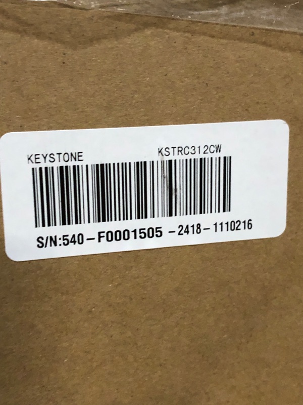 Photo 1 of ***FACTORY SEALED ***TRUCK/TRAILER PICKUP ONLY***Keystone New Standard 3.1 Cu. ft. 18.5 in W Compact Standard Door Refrigerator/Freezer, White, KSTRC312CW