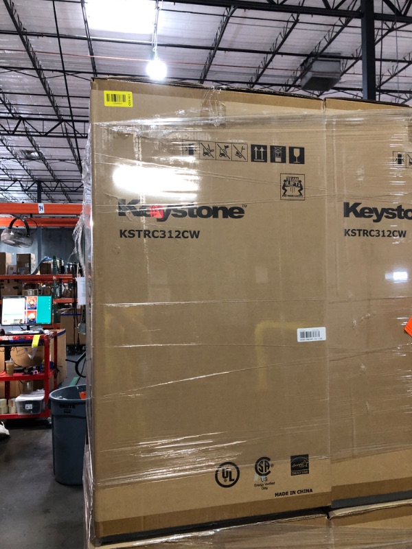 Photo 1 of ***FACTORY SEALED ***TRUCK/TRAILER PICKUP ONLY***Keystone New Standard 3.1 Cu. ft. 18.5 in W Compact Standard Door Refrigerator/Freezer, White, KSTRC312CW