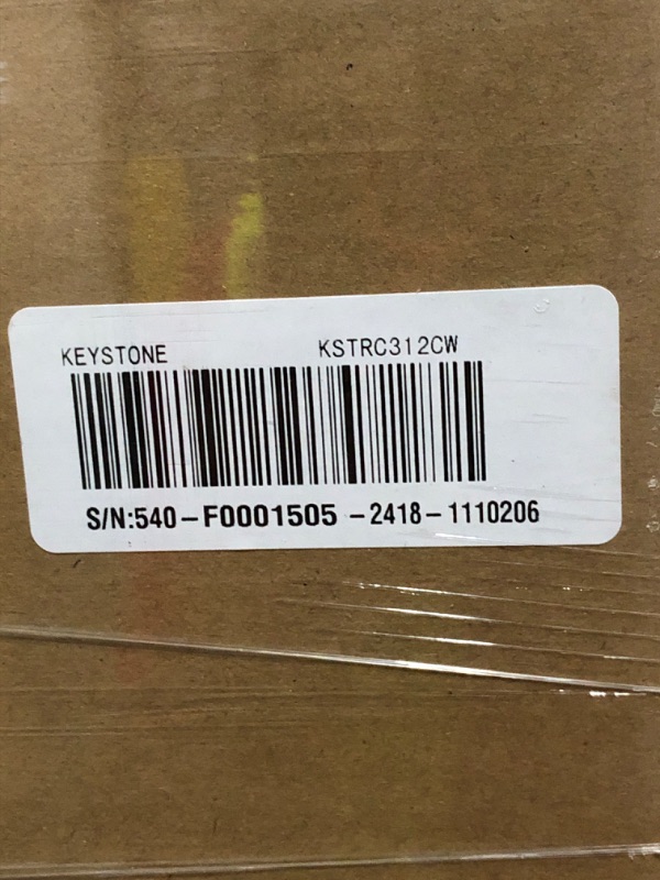 Photo 1 of ***FACTORY SEALED ***TRUCK/TRAILER PICKUP ONLY***Keystone New Standard 3.1 Cu. ft. 18.5 in W Compact Standard Door Refrigerator/Freezer, White, KSTRC312CW