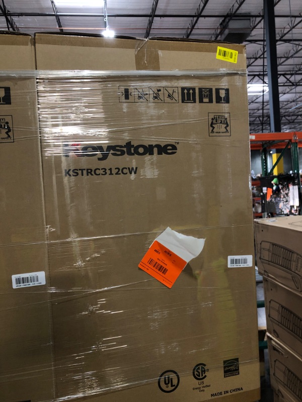 Photo 1 of ***FACTORY SEALED ***TRUCK/TRAILER PICKUP ONLY***Keystone New Standard 3.1 Cu. ft. 18.5 in W Compact Standard Door Refrigerator/Freezer, White, KSTRC312CW