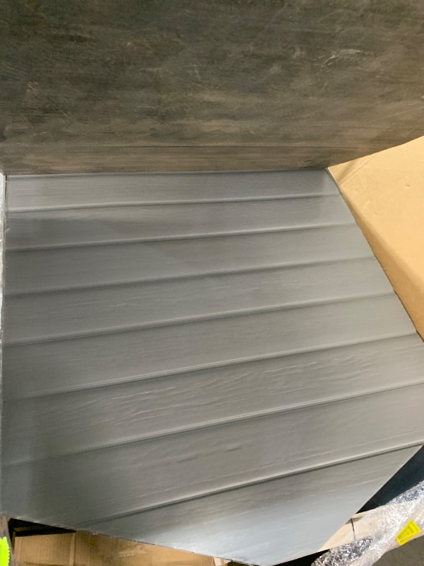 View 3 of ***TRUCK/TRAILER PICKUP ONLY*** Keter Manor 4x6 Resin Outdoor Storage Shed Kit-Perfect to Store Patio Furniture, Garden Tools Bike Accessories, Beach Chairs and Lawn Mower, Grey & White