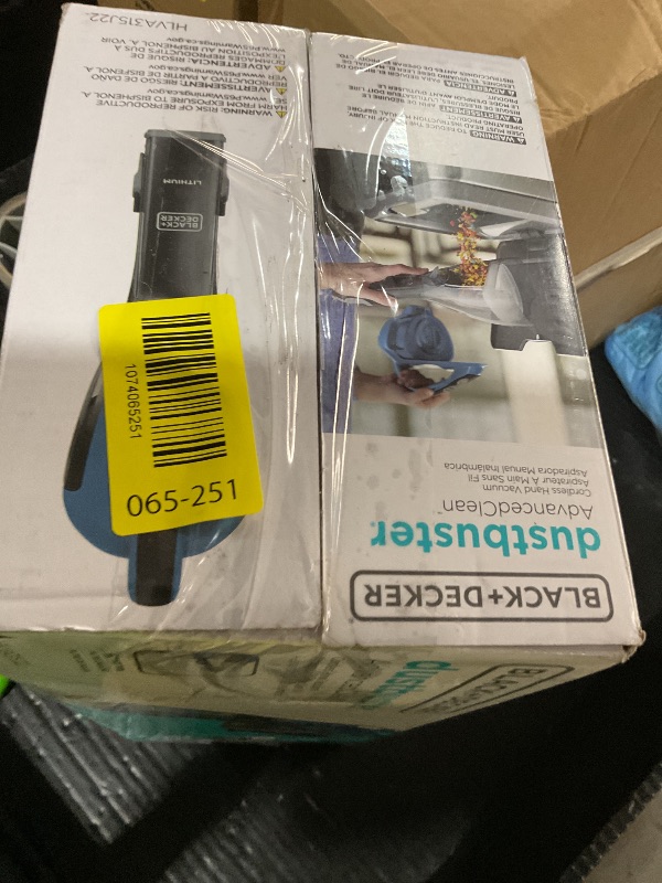 Photo 1 of **UPDATED PHOTOS** BLACK+DECKER dustbuster AdvancedClean Cordless Handheld Vacuum, Home and Car Vacuum (HLVA315J22)