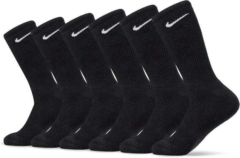 Photo 1 of *** STOCK PHOTO REFERENCE ***Nike Unisex Adult Everyday Cushioned Training Crew Socks (6-Pack) | Mens and Womens