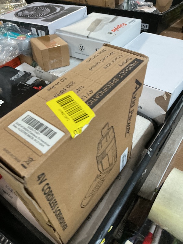 Photo 1 of ***MISSING PARTS***
AVID POWER Electric Screwdriver Set Rechargeable 4V Cordless Screwdriver Kit with 44pcs Accessories, 5.65Nm Screw Gun, 5+1 Torque Setting, 2 Position Handle with LED Light
