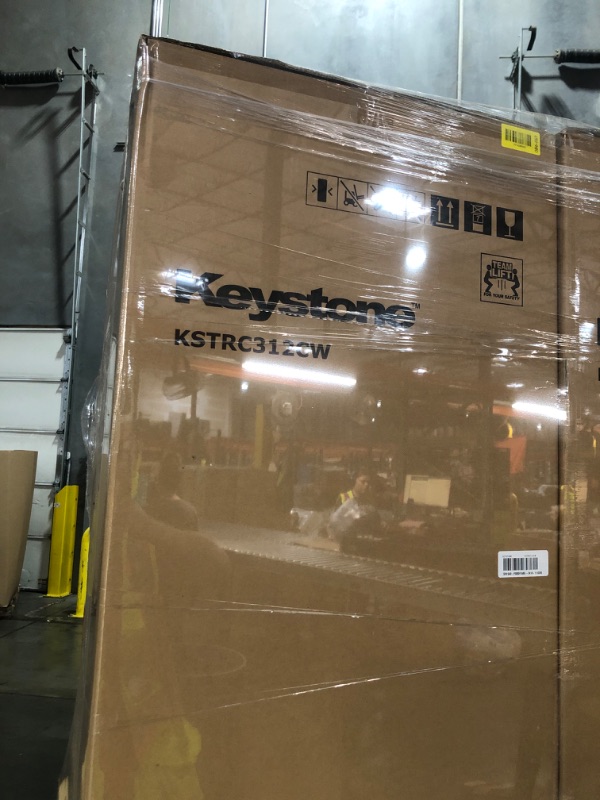 Photo 1 of ***FACTORY SEALED ***Keystone New Standard 3.1 Cu. ft. 18.5 in W Compact Standard Door Refrigerator/Freezer, White, KSTRC312CW