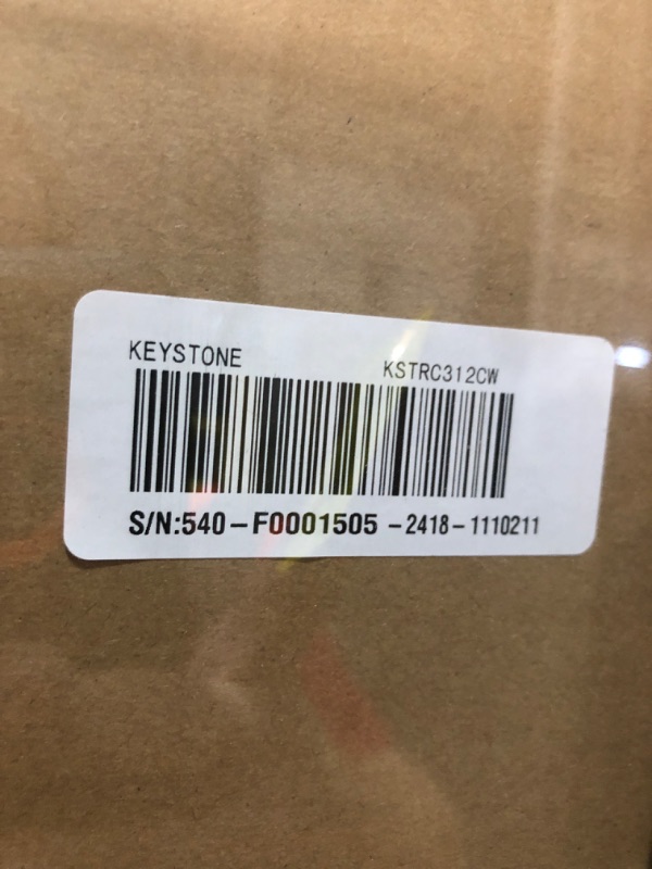 Photo 1 of ***FACTORY SEALED*** Keystone New Standard 3.1 Cu. ft. 18.5 in W Compact Standard Door Refrigerator/Freezer, White, KSTRC312CW