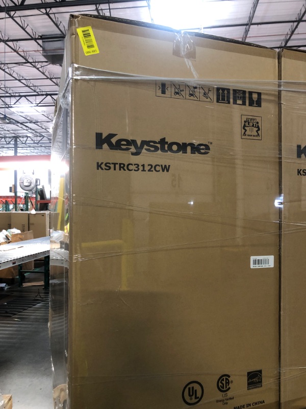 Photo 1 of ***FACTORY SEALED*** Keystone New Standard 3.1 Cu. ft. 18.5 in W Compact Standard Door Refrigerator/Freezer, White, KSTRC312CW