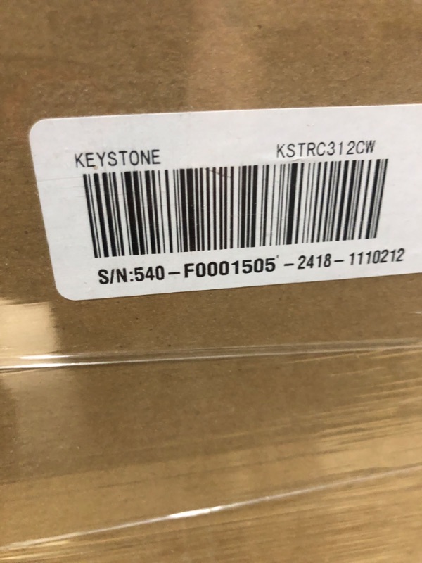 Photo 1 of ***FACTORY SEALED*** Keystone New Standard 3.1 Cu. ft. 18.5 in W Compact Standard Door Refrigerator/Freezer, White, KSTRC312CW