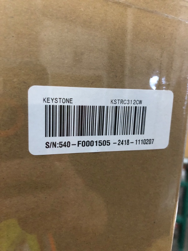 Photo 1 of ***FACTORY SEALED*** Keystone New Standard 3.1 Cu. ft. 18.5 in W Compact Standard Door Refrigerator/Freezer, White, KSTRC312CW