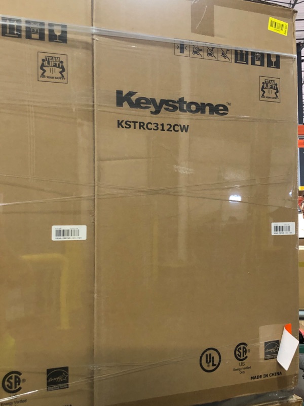 Photo 1 of ***FACTORY SEALED*** Keystone New Standard 3.1 Cu. ft. 18.5 in W Compact Standard Door Refrigerator/Freezer, White, KSTRC312CW