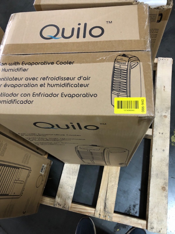 Photo 1 of ***FACTORY SEALED ***
Quilo 3in1 Quiet Energy Efficient Portable Tower Fan with Evaporative Cooler & Humidifier, QE1SKS