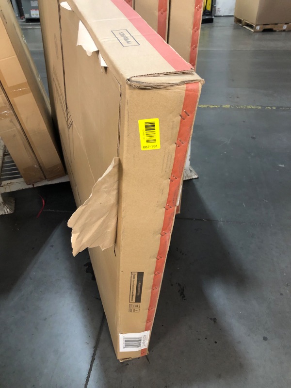 Photo 1 of ***FACTORY SEALED - OPENED FOR INSPECTION**TRUCK/TRAILER PICKUP ONLY***Taylor & Logan Lark Outdoor Dining Table with Synthetic Gray Wash Teak Poly Slats - 64x36  Steel Framed Restaurant Table with Umbrella Holder Hole