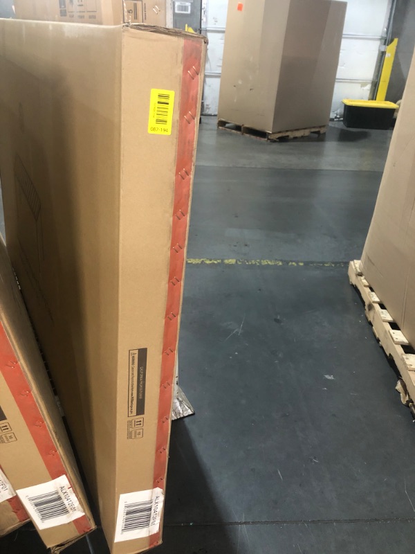 Photo 1 of ***FACTORY SEALED - OPENED FOR INSPECTION***TRUCK/TRAILER PICKUP ONLY***Outdoor Dining Table with Synthetic Gray Wash Teak Poly Slats - Steel Framed Restaurant Table with Umbrella Holder Hole
64x36 