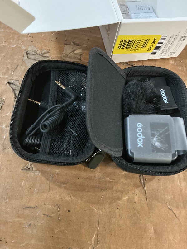 Photo 1 of ***SCREEN BROKEN***
GODOX Magic XT1 Wireless Lavalier Microphone, Microphone for Camera (2 TX + 1 RX Charging Case), Mini Mic with Noise Cancellation, 16H Battery, Touch Screen 200M/60ft
