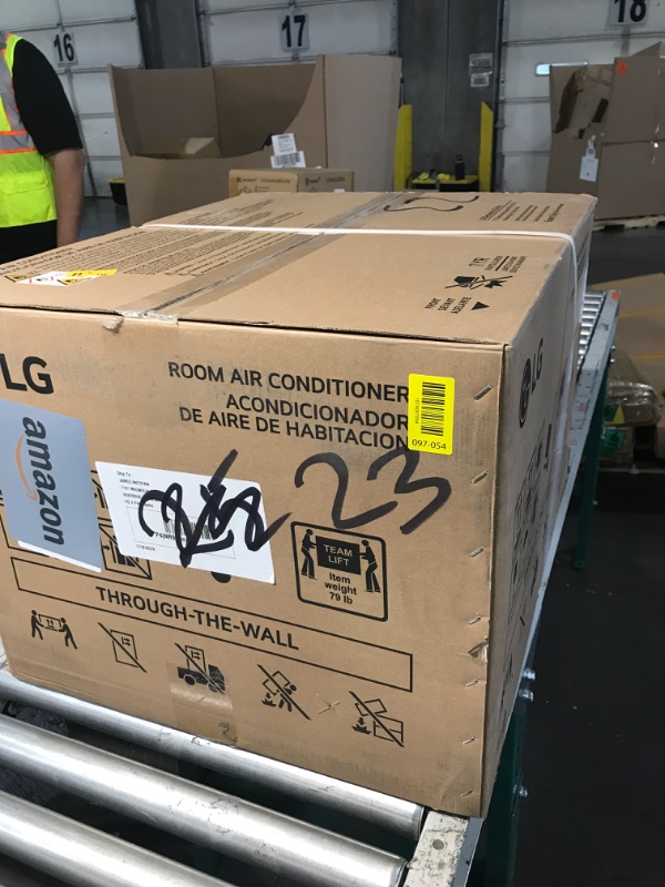 View 2 of ***FACTORY SEALED***LG 10,000 BTU Through the Wall Air Conditioner, 115V, Cools up to 440 Sq. Ft. for Bedroom, Living Room, Apartment, with Remote, 3 Cool & Fan Speeds, Wall AC Unit, White