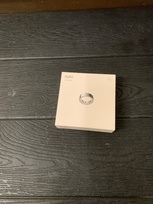 Photo 1 of Oura Ring 4 - Silver - Size 8 - Sleep, Activity, Women’s Health, AI Advisor, Up to 8 Days of Battery Life, Size Before You Buy, Android & iOS Compatible