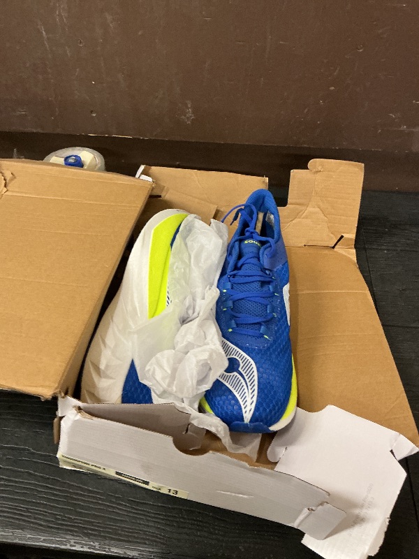 Photo 1 of Saucony Men's Endorphin Pro 4 Sneaker, Lapis/Citron, 13