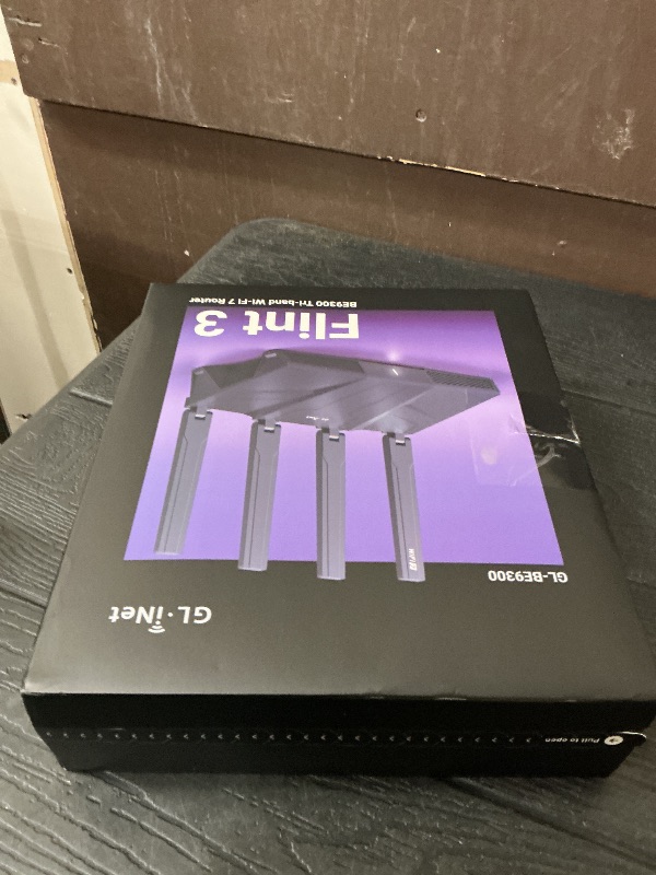 Photo 1 of GL.iNet GL-BE9300 (Flint 3) Tri-Band WiFi 7 Router, High-Speed 6GHz Gaming WiFi Router for Wireless Internet, Long Range, 5 x 2.5G VPN Routers for Fiber Optic Modem, Computer Routers, Home & Business