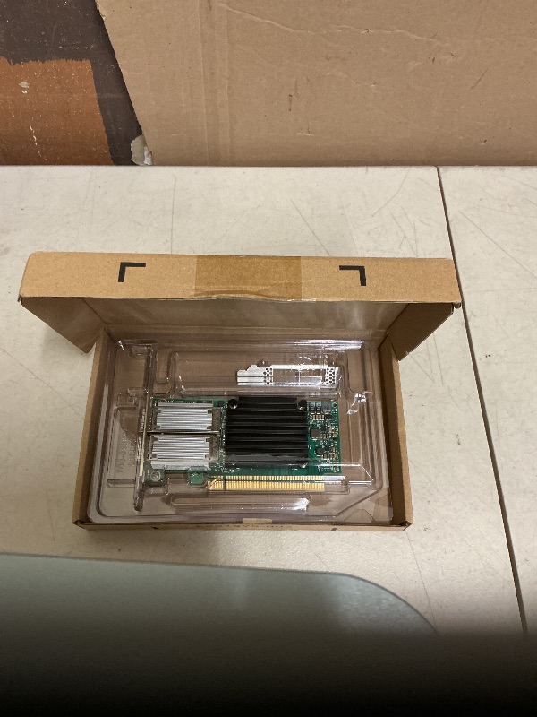 Photo 1 of 100GbE QSFP28 Network Card Compatible with MCX456A-ECAT PCIe Ethernet Card with ConnectX-4 Controller, 2 Ports QSFP28, PCIe 3.0, VPI 100GbE/EDR, SR-IOV RoCE RDMA, VXLAN/NVGRE, PXE, PCI Network Adapter