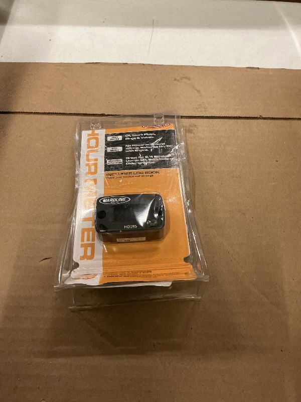 Photo 1 of Hardline Products USA Inductive Hour Meter for All Gasoline Engines – Waterproof Maintenance Gauge for Motorcycle, ATV, PWC, Boat & Generator – HR-8063-2
