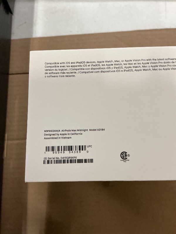 Photo 1 of Apple AirPods Max Wireless Over-Ear Headphones, Pro-Level Active Noise Cancellation, Transparency Mode, Personalized Spatial Audio, USB-C Charging, Bluetooth Headphones for iPhone - Midnight
