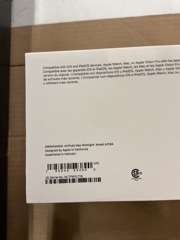 Photo 1 of —-FACTORY SEALED— Apple AirPods Max Wireless Over-Ear Headphones, Pro-Level Active Noise Cancellation, Transparency Mode, Personalized Spatial Audio, USB-C Charging, Bluetooth Headphones for iPhone - Midnight