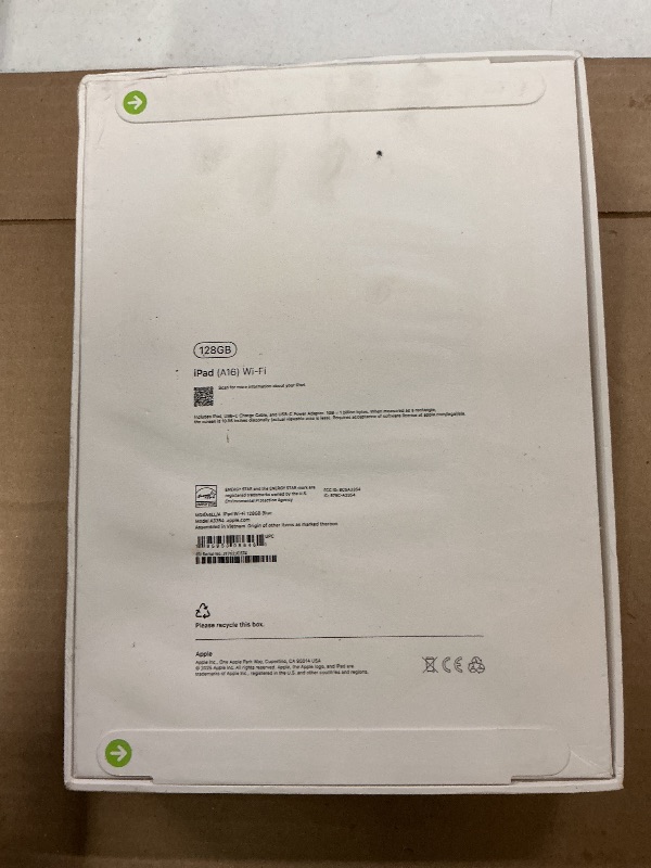 Photo 1 of —-FACTORY SEALED— Apple iPad 11-inch: A16 chip, 11-inch Model, Liquid Retina Display, 128GB, Wi-Fi 6, 12MP Front/12MP Back Camera, Touch ID, All-Day Battery Life — Blue