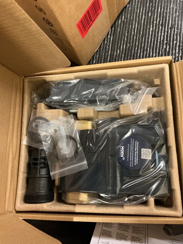 Photo 1 of Moen Flo 1-1/4-inch Smart Water Shut Off Valve, Smart Home Water Monitor Leak Detector, Wifi Connected, App Enabled Flow Meter and Shutoff, 900-002