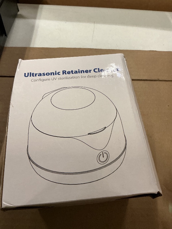 View 2 of CXRUY Ultrasonic Retainer Cleaner - UV Dental Cleaning Pod Night Guard Cleaner for Dentures, Aligner, Braces, Toothbrush Heads, Jewelry (Blue)