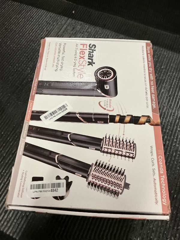 Photo 1 of Shark Hair Dryer | FlexStyle Hair Styling System | Portable & Powerful Blow Dryer Brush | Hair Curler & Volumizer | 6 Styling Tools Included | Best for All Hair Types | Black | HD440BK