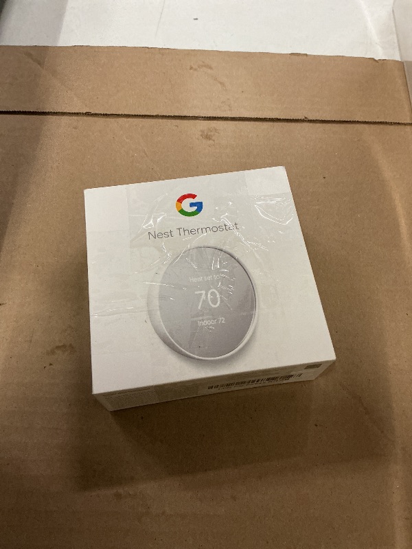 Photo 1 of Google Nest Thermostat - Smart Thermostat for Home - Programmable Wifi Thermostat - Snow