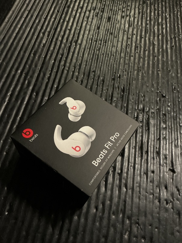 Photo 1 of Beats Fit Pro (1st Gen) - True Wireless Noise Cancelling Earbuds - Active Noise Cancelling - Sweat Resistant Earphones, Compatible with Apple & Android, Class 1 Bluetooth® - Beats White