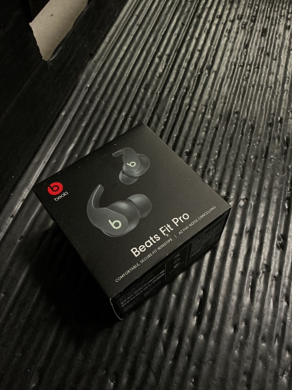 Photo 1 of Beats Fit Pro (1st Gen) - True Wireless Noise Cancelling Earbuds - Active Noise Cancelling - Sweat Resistant Earphones, Compatible with Apple & Android, Class 1 Bluetooth® - Sage Gray
