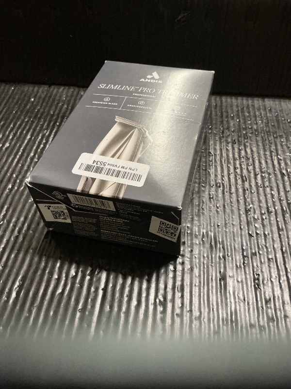 View 2 of ***MISSING CHARGER*** Andis 32810 Slimline Pro Cord/Cordless Beard Trimmer, Lithium Ion T-Blade Trimmer, Close Cutting T-Blade Zero Gapped, Chrome