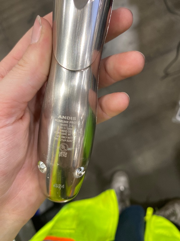 View 5 of ***MISSING CHARGER*** Andis 32810 Slimline Pro Cord/Cordless Beard Trimmer, Lithium Ion T-Blade Trimmer, Close Cutting T-Blade Zero Gapped, Chrome