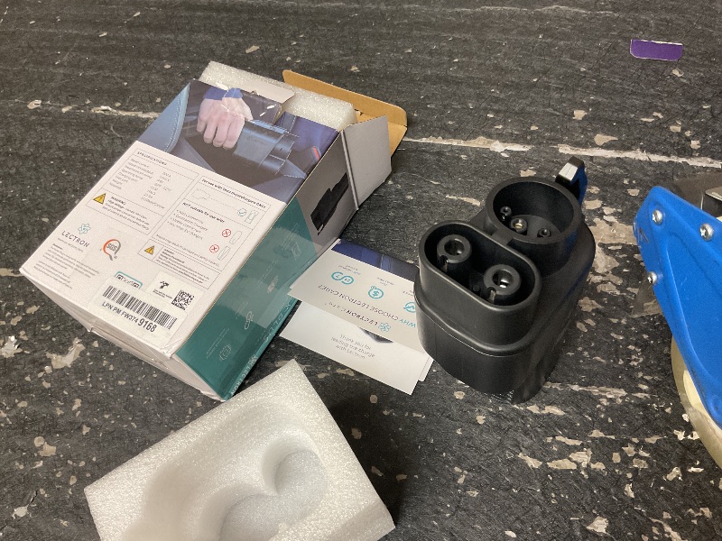 Photo 1 of Lectron NACS to CCS Electric Vehicle Adapter with Interlock - (500A/1,000V) - Compatible with Tesla Superchargers - CCS1 EV Fast Charging with Vortex Plus [Check Automaker for Compatibility] - UL 2252