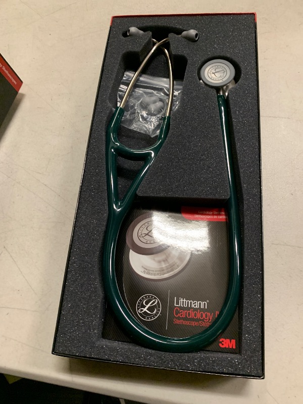 Photo 1 of 3M Littmann Cardiology IvTM 27"; Stethoscope Hunter Green