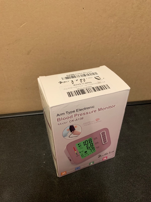 Photo 1 of Blood Pressure Monitor,Pink Blood Pressure Machine Bp Cuff Automatic Upper Arm with 8.7”-16.5 inches Adjustable Automatic High Blood Pressure Cuff for Home Use 2 x 90 Sets Memory (Pink BP Cuff)