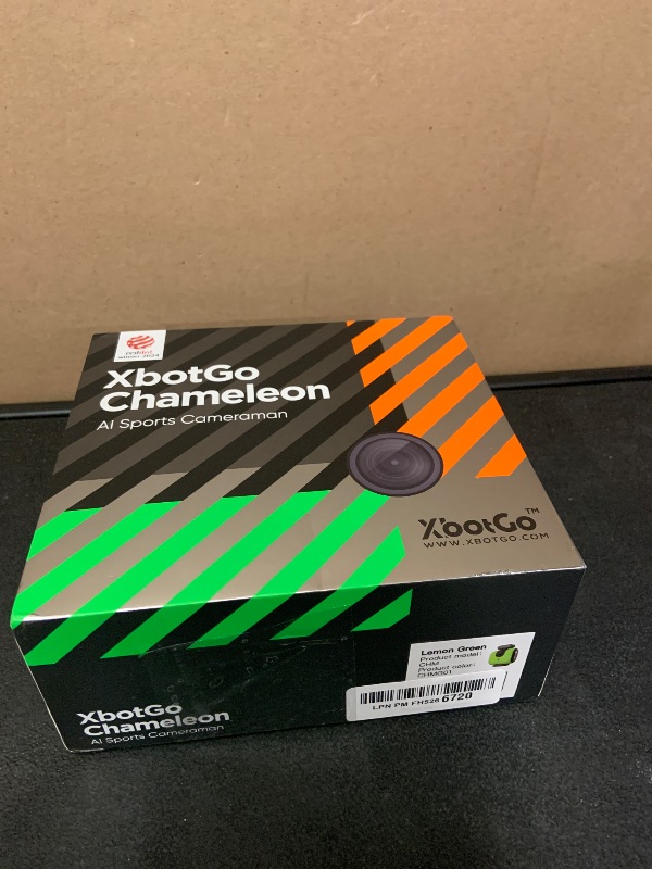 Photo 1 of XbotGo Chameleon AI Auto Sports Action Camera - 4K 60FPS Soccer Camera and Basketball Tracking Camera for Team Sports, Live Streaming, No Subscription, Works with iOS & Android (Lemon Green)