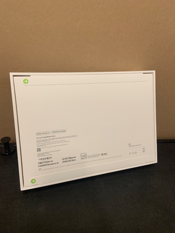 Photo 1 of Apple 2026 MacBook Neo 13-inch Laptop with A18 Pro chip: Built for AI and Apple Intelligence, Liquid Retina Display, 8GB Unified Memory, 256GB SSD Storage, 1080p FaceTime HD Camera; Silver