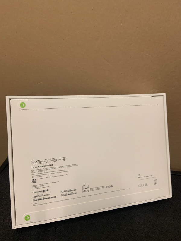 Photo 1 of Apple 2026 MacBook Neo 13-inch Laptop with A18 Pro chip: Built for AI and Apple Intelligence, Liquid Retina Display, 8GB Unified Memory, 256GB SSD Storage, 1080p FaceTime HD Camera; Indigo