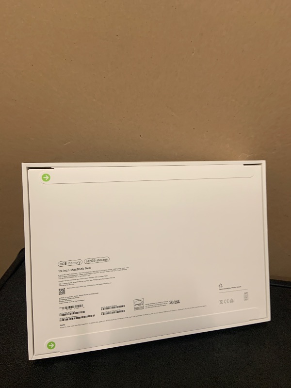 Photo 1 of Apple 2026 MacBook Neo 13-inch Laptop with A18 Pro chip: Built for AI and Apple Intelligence, Liquid Retina Display, 8GB Unified Memory, 512GB SSD Storage, 1080p FaceTime HD Camera, Touch ID; Indigo