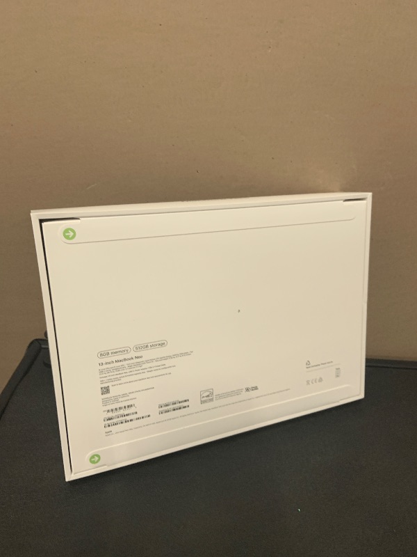 Photo 1 of Apple 2026 MacBook Neo 13-inch Laptop with A18 Pro chip: Built for AI and Apple Intelligence, Liquid Retina Display, 8GB Unified Memory, 512GB SSD Storage, 1080p FaceTime HD Camera, Touch ID; Indigo