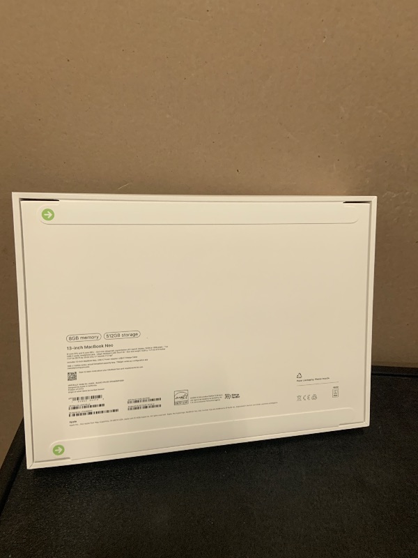 Photo 1 of Apple 2026 MacBook Neo 13-inch Laptop with A18 Pro chip: Built for AI and Apple Intelligence, Liquid Retina Display, 8GB Unified Memory, 512GB SSD Storage, 1080p FaceTime HD Camera, Touch ID; Blush