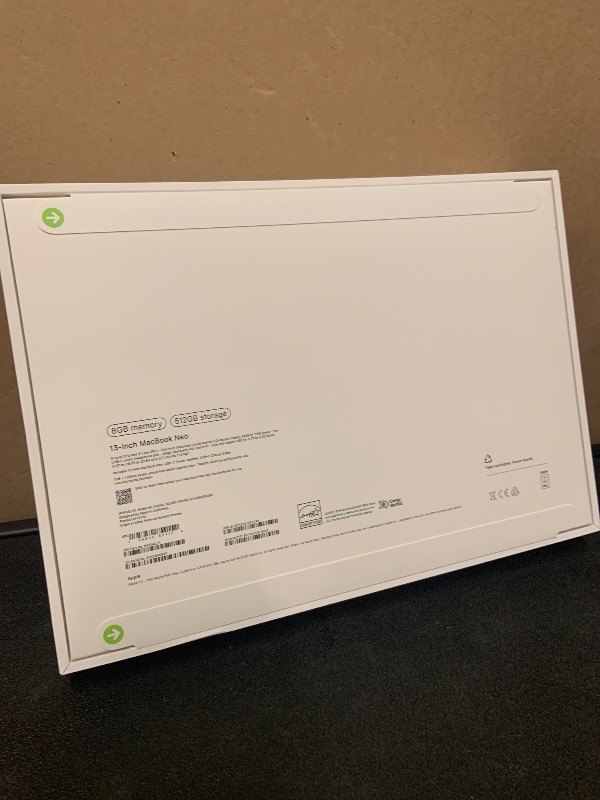 Photo 1 of Apple 2026 MacBook Neo 13-inch Laptop with A18 Pro chip: Built for AI and Apple Intelligence, Liquid Retina Display, 8GB Unified Memory, 512GB SSD Storage, 1080p FaceTime HD Camera, Touch ID; Blush